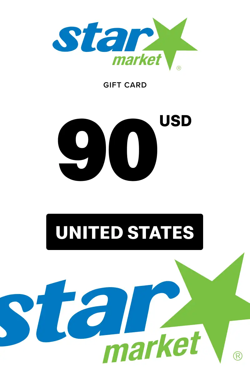 Star Market 90 USD Gift Card (United States) - Digital Key