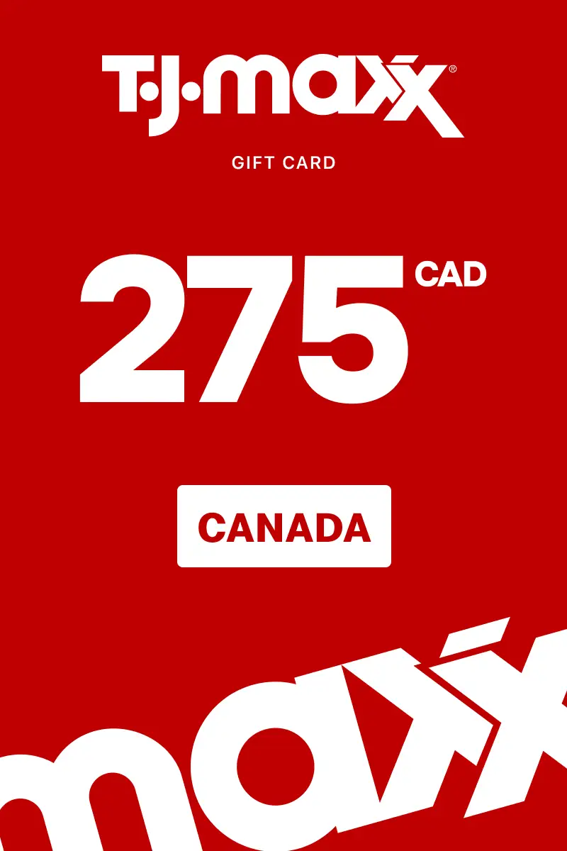 TJX 275 CAD Gift Card (Canada) - Digital Key