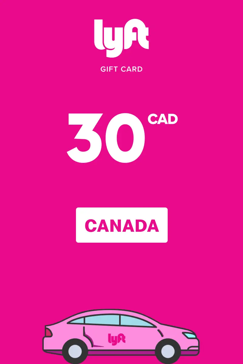 Lyft 30 CAD Gift Card (Canada) - Digital Key