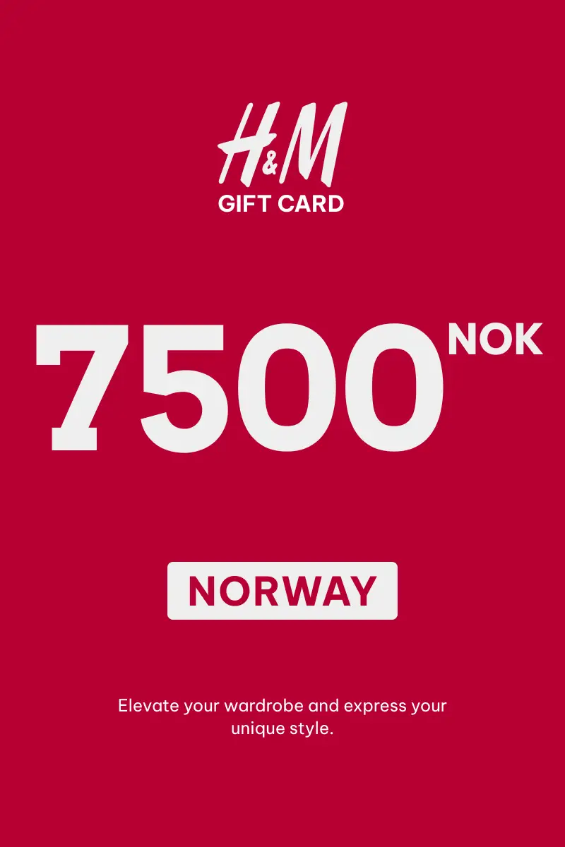 HandM 7500 NOK Gift Card (Norway) - Digital Key