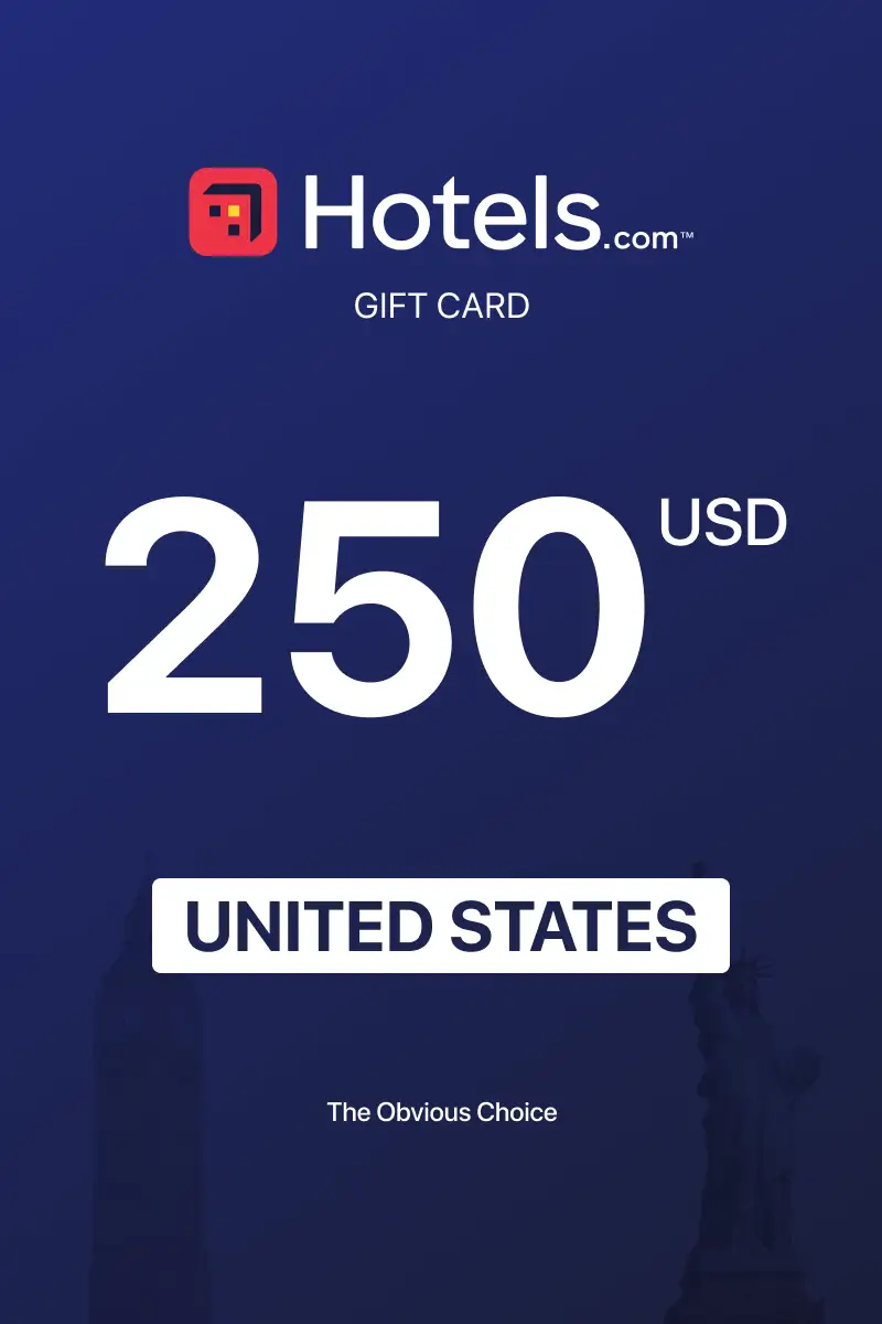 Hotels.com 250 USD Gift Card (United States) - Digital Key