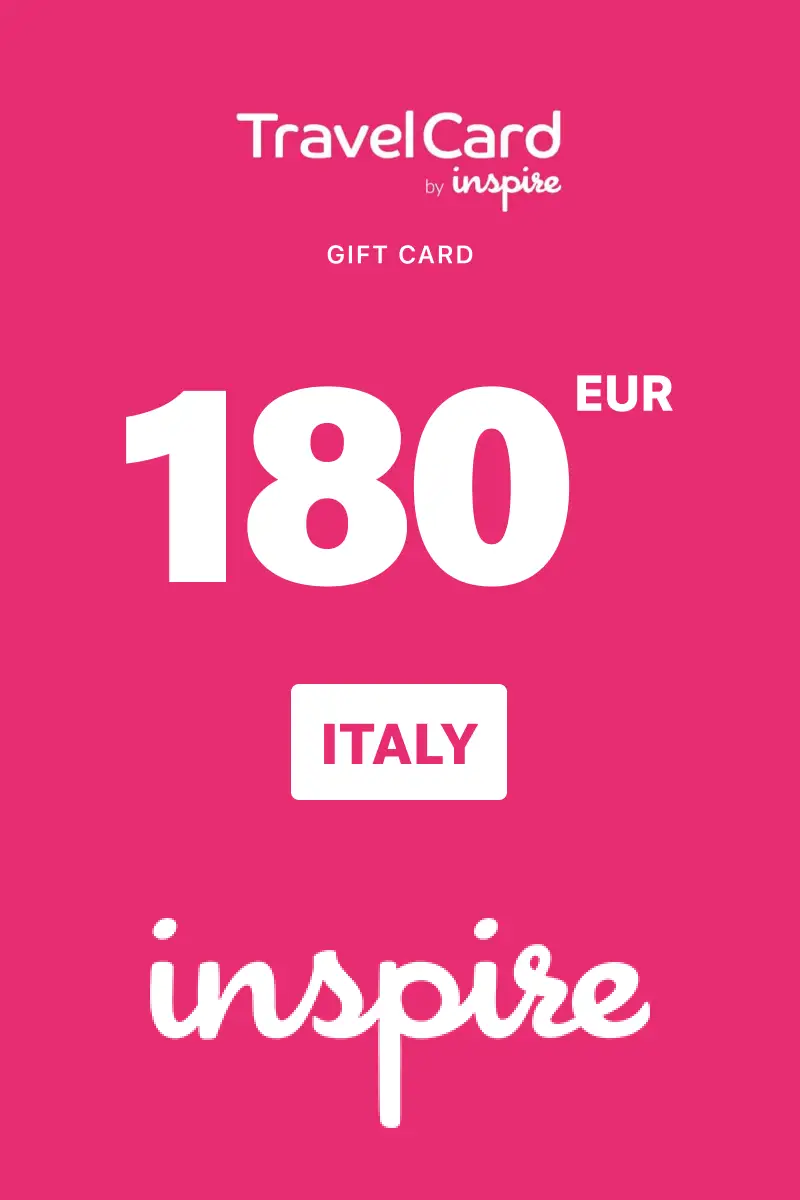TravelCard by Inspire 180 EUR Gift Card (Italy) - Digital Key