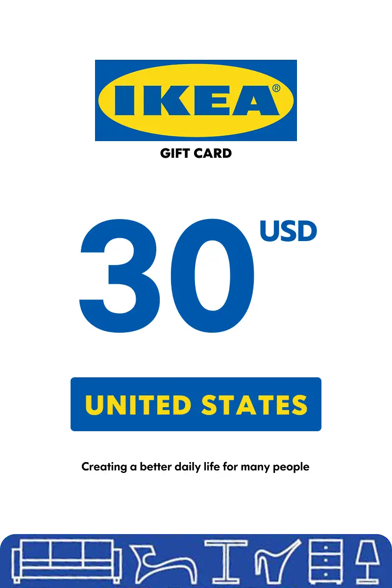 IKEA 30 USD Gift Card (United States) - Digital Key