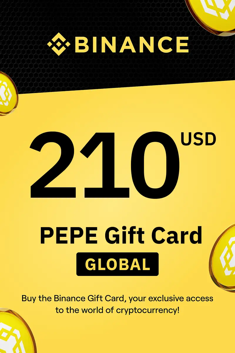 Binance (PEPE) 210 USD Gift Card (Global) - Digital Key