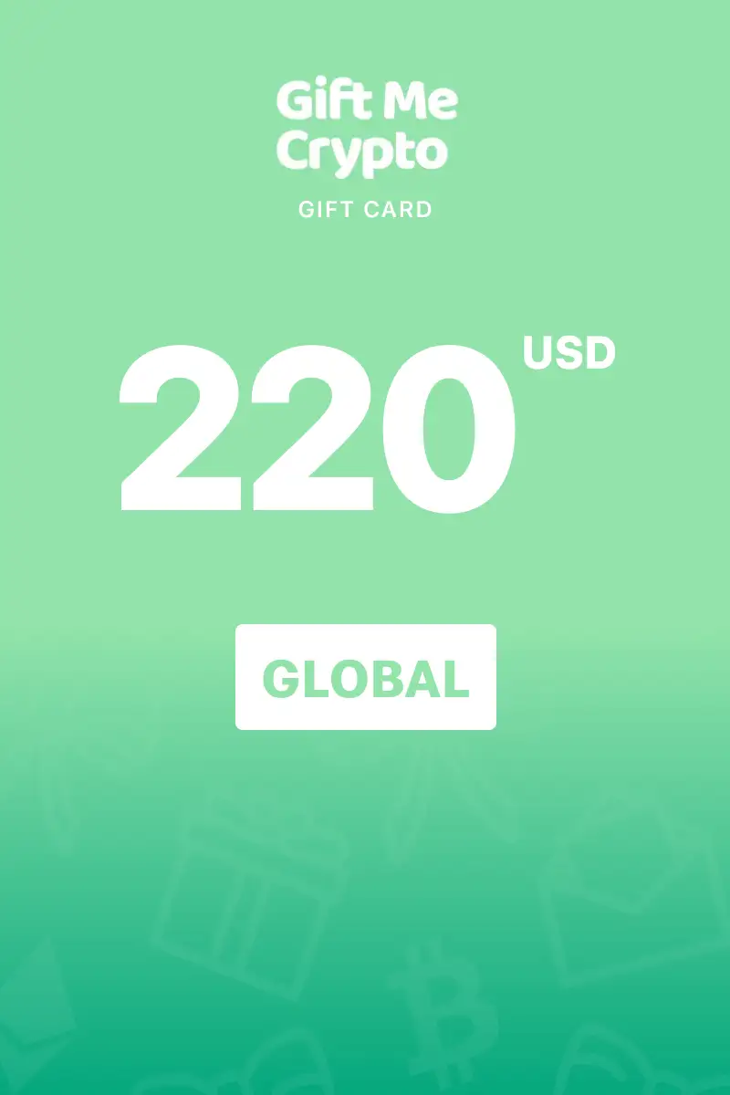 Gift Me Crypto 220 USD Gift Card (Global) - Digital Key