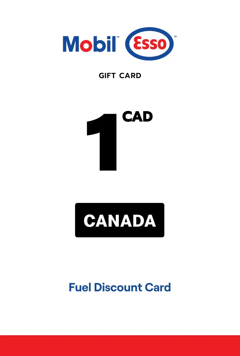 Esso and Mobil Fuel Discount Card 1 CAD Gift Card (Canada) - Digital Key