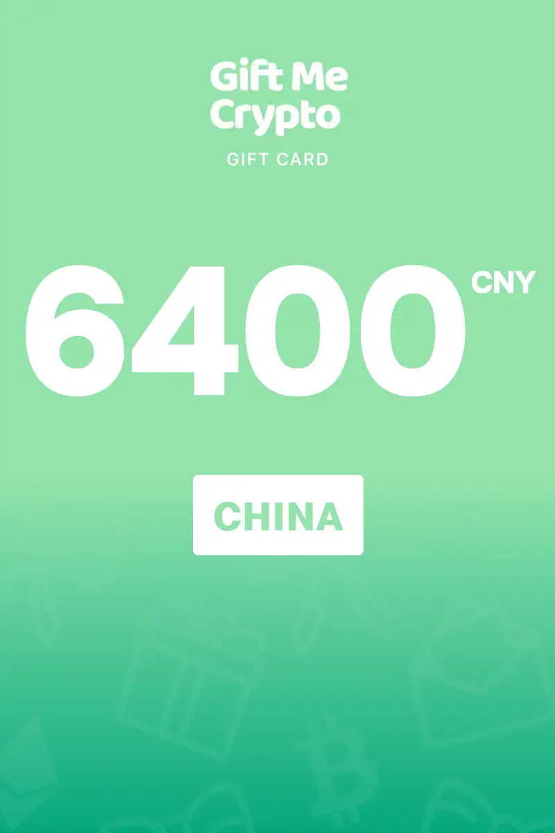 Gift Me Crypto 6400 CNY Gift Card (China) - Digital Key
