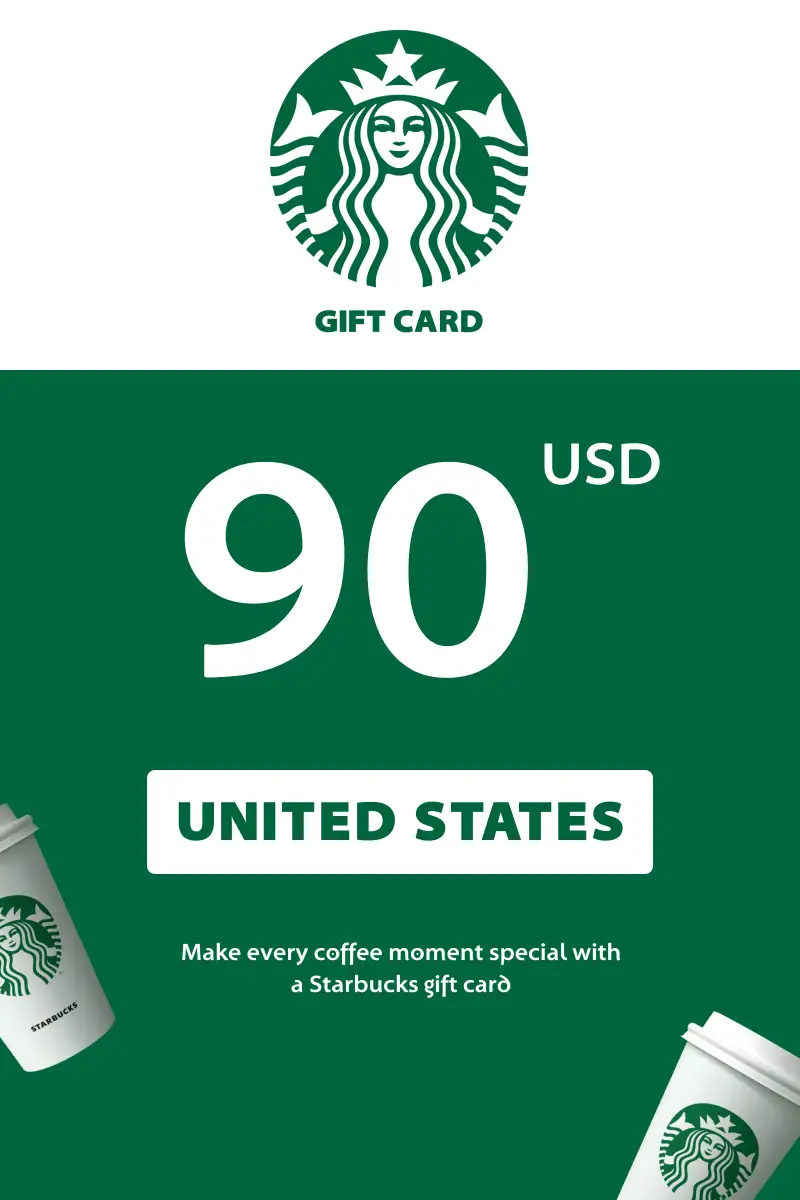 Starbucks 90 USD Gift Card (United States) - Digital Key