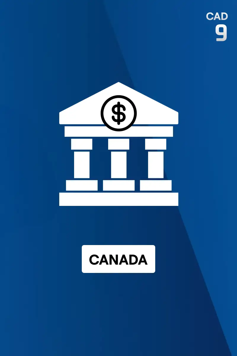 Rewarble Bank Transfer 9 CAD Gift Card (Canada) - Rewarble - Digital Key