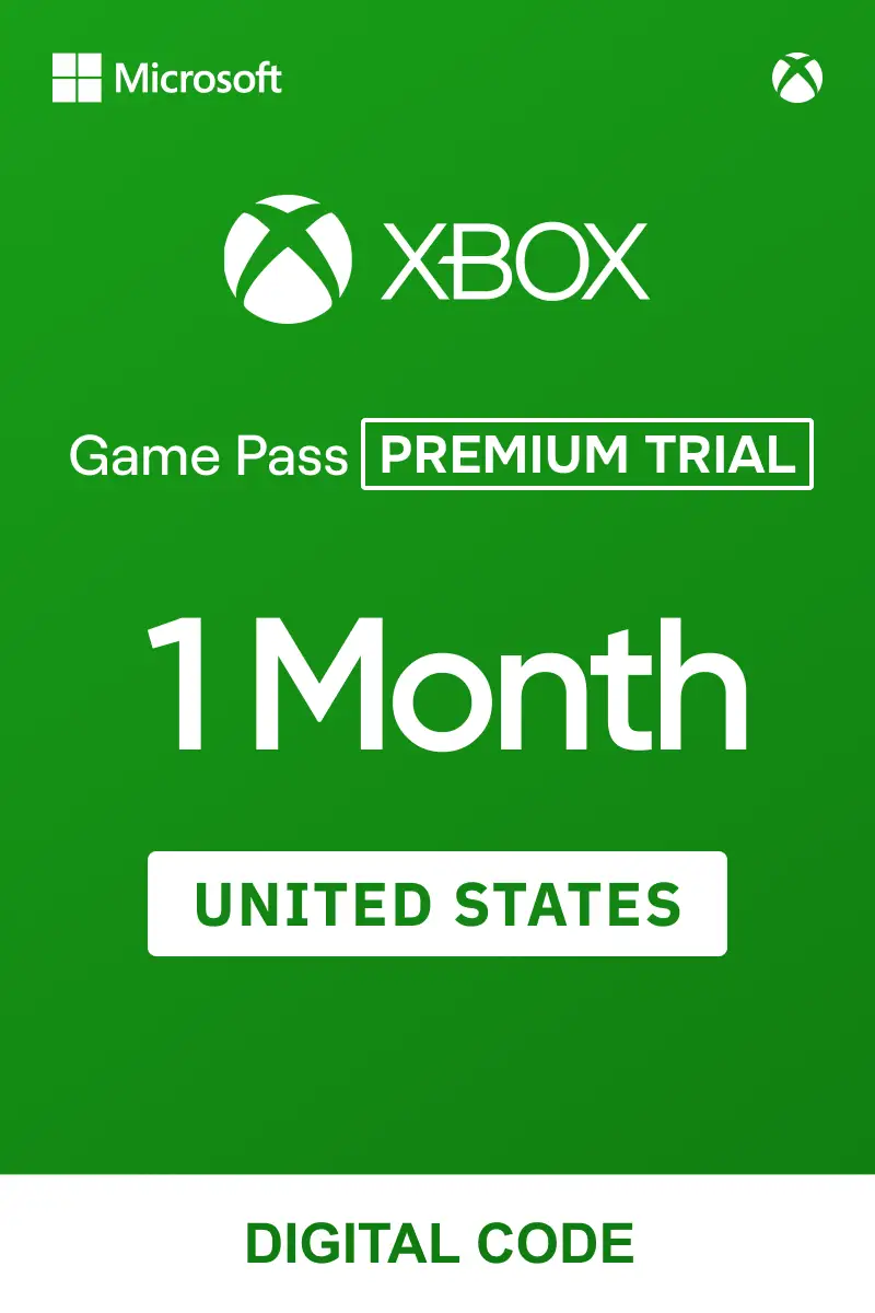 Xbox Game Pass (Premium) 1 Month Trial (United States) - Xbox Live - Digital Key