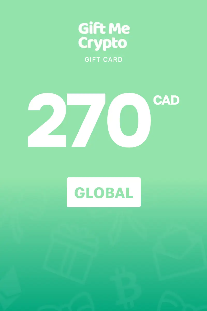 Gift Me Crypto 270 CAD Gift Card (Global) - Digital Key