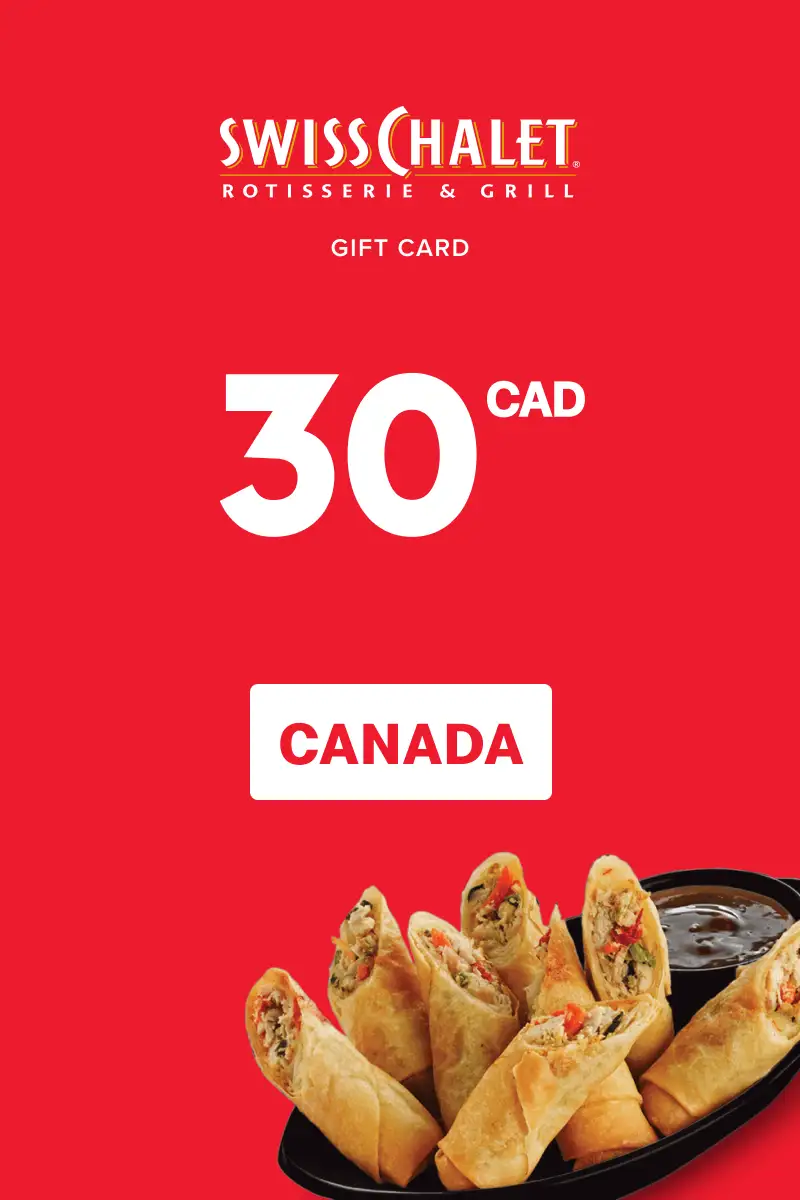 Swiss Chalet 30 CAD Gift Card (Canada) - Digital Key