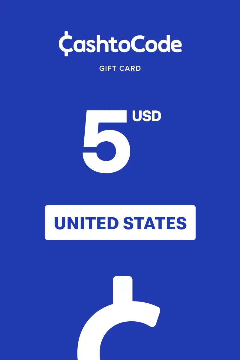 CashtoCode 5 USD Gift Card (United States) - Digital Key