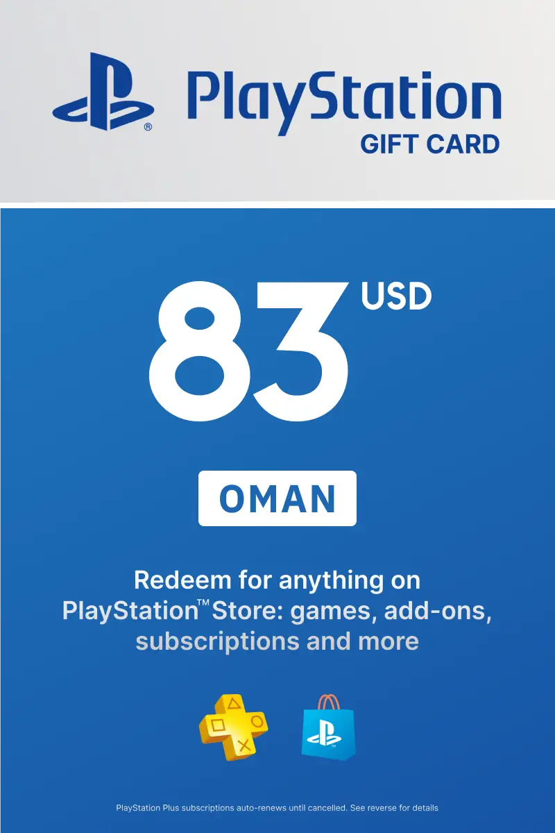 PlayStation Store 83 USD Gift Card (Oman) - Digital Key