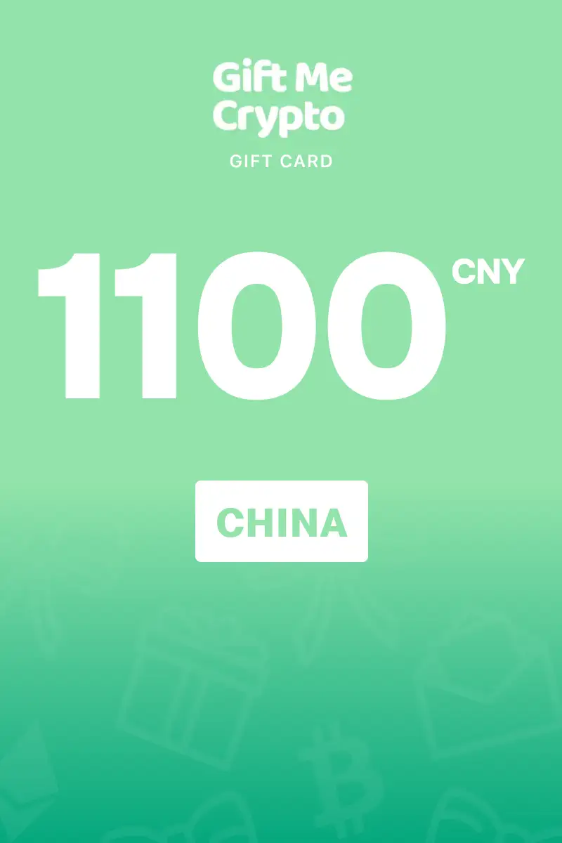 Gift Me Crypto 1100 CNY Gift Card (China) - Digital Key