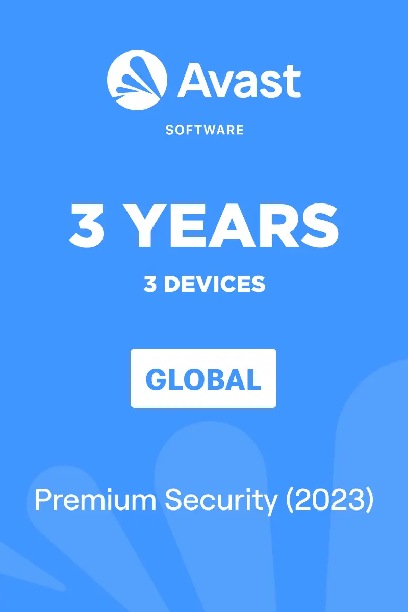 Avast Premium Security (Global) (2023) - 3 Devices 3 Years - Digital Key