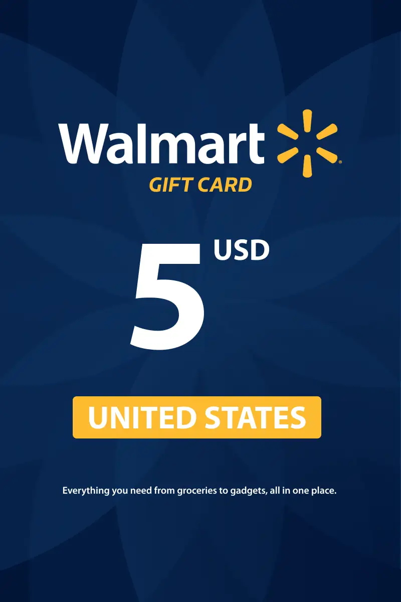 Walmart 5 USD Gift Card (United States) - Digital Key