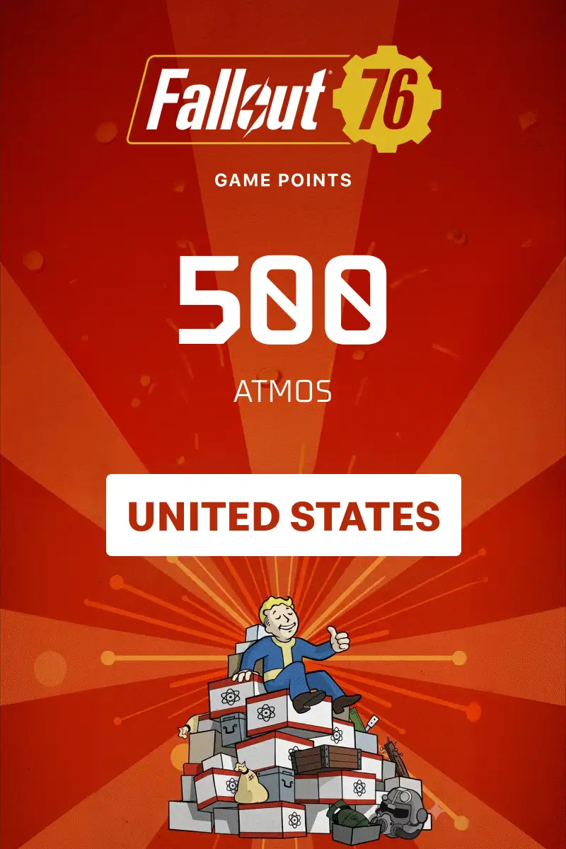 Fallout 76 - 500 Atoms (United States) (Xbox One) - Xbox Live - Digital Key