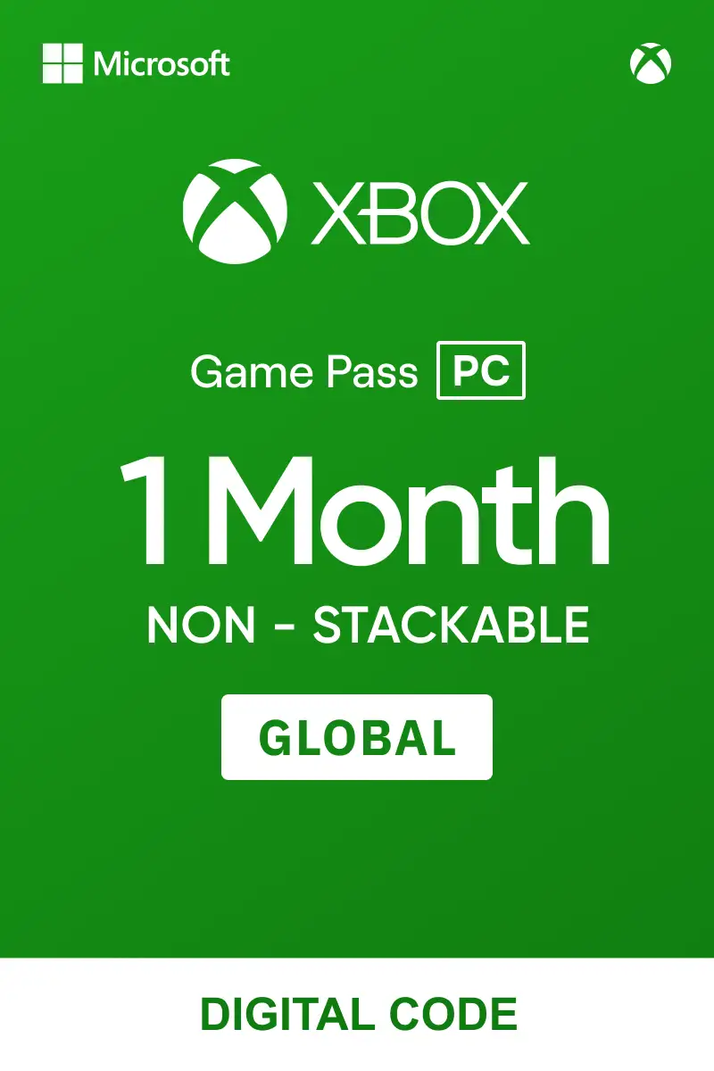 Xbox Game Pass for PC 1 Month - Non-Stackable (Global) - Xbox Live - Digital Key