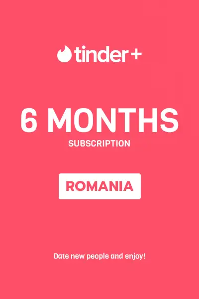 Tinder Plus - 6 Months Subscription (Romania) - Digital Key