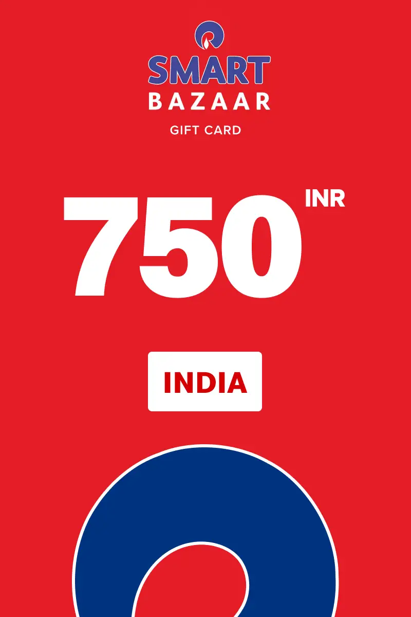 Reliance Smart Bazaar 750 INR Gift Card (India) - Digital Key