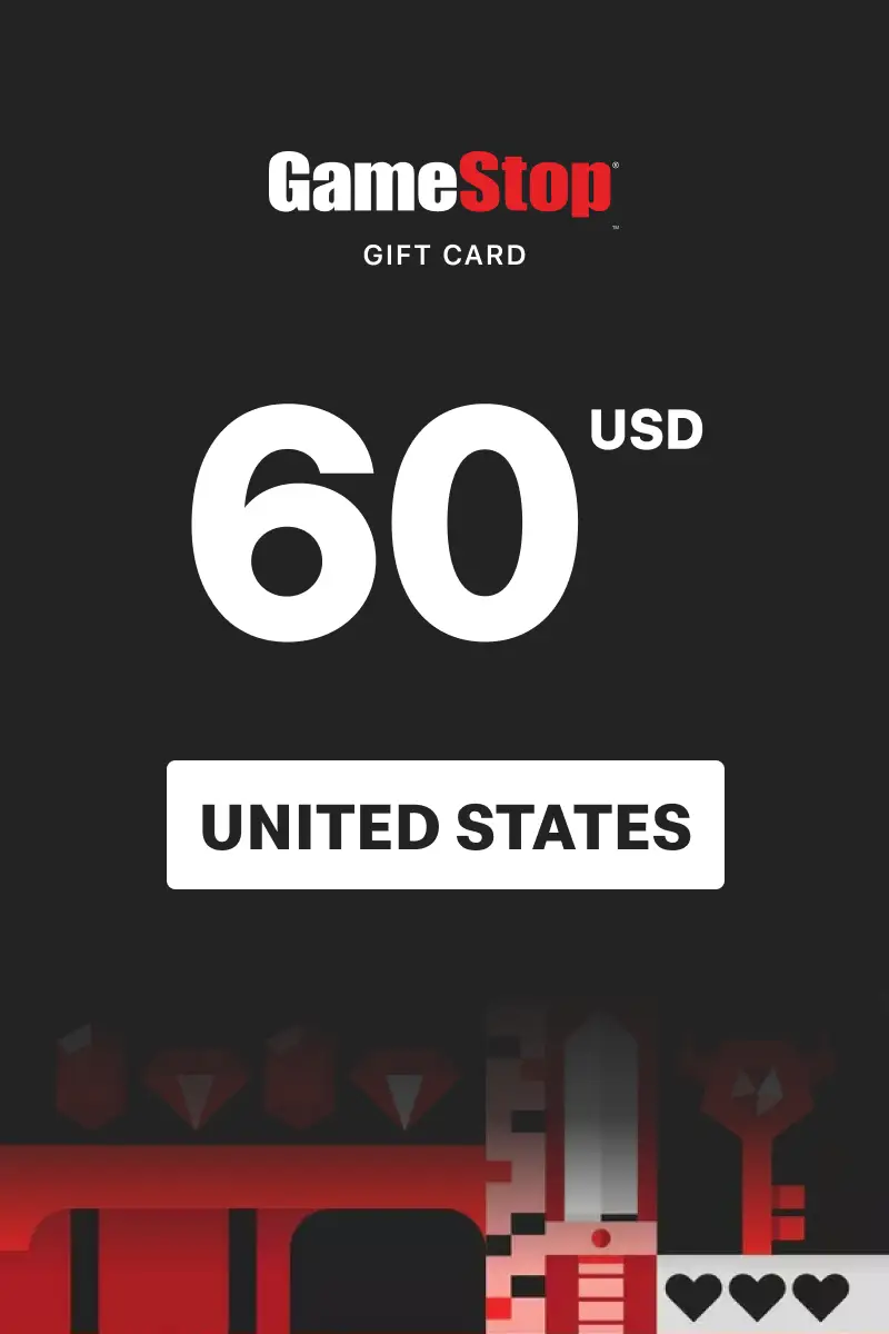 GameStop 60 USD Gift Card (United States) - Digital Key