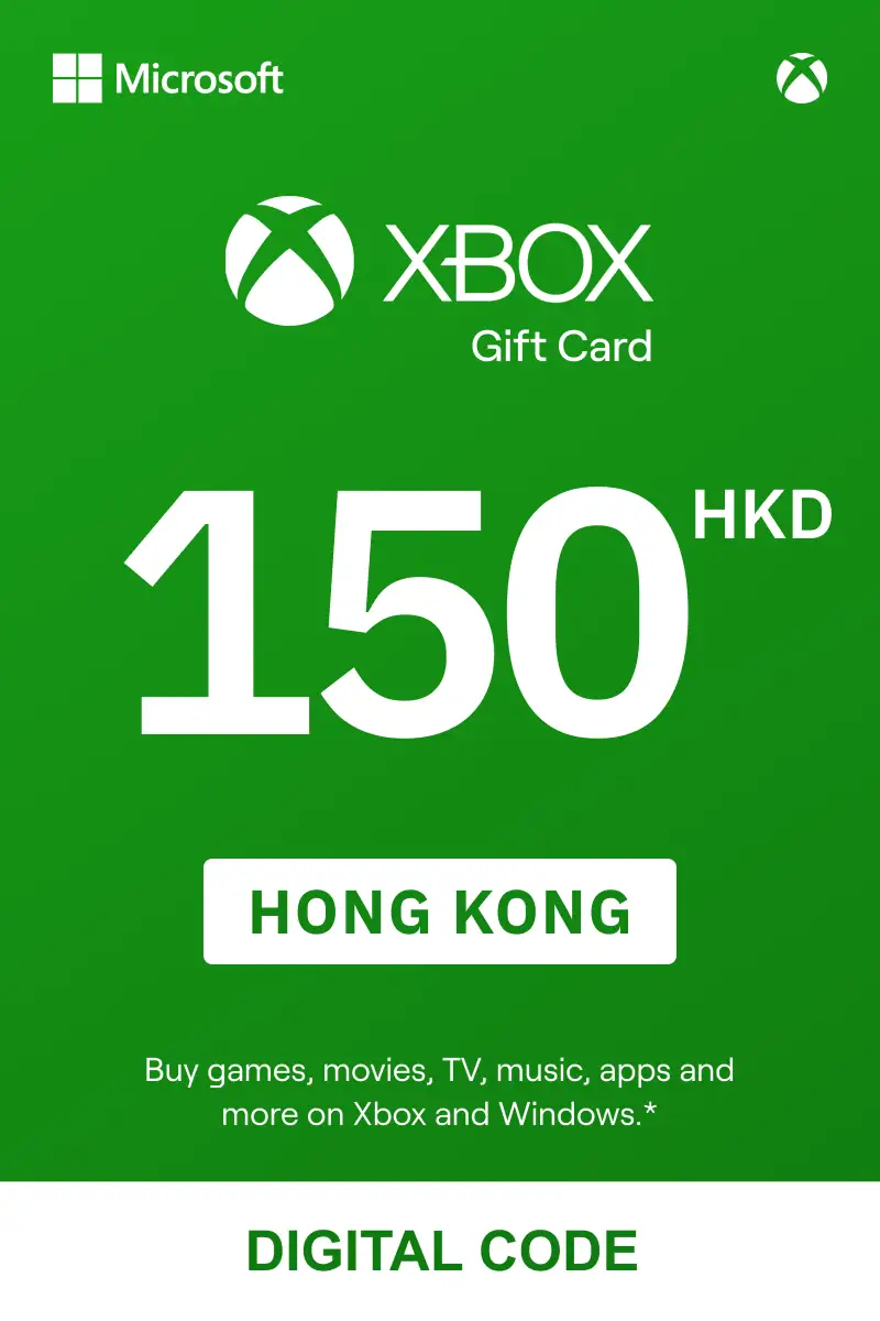 Xbox 150 HKD Gift Card (Hong Kong) - Digital Key