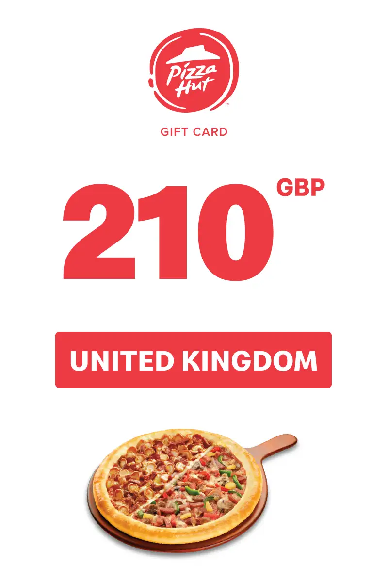 Pizza Hut 210 GBP Gift Card (United Kingdom) - Digital Key