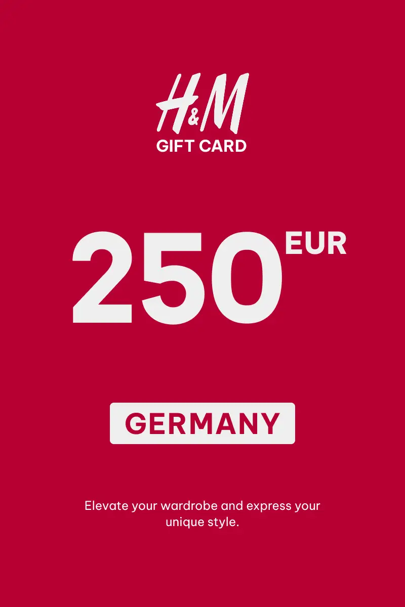 HandM 250 EUR Gift Card (Germany) - Digital Key
