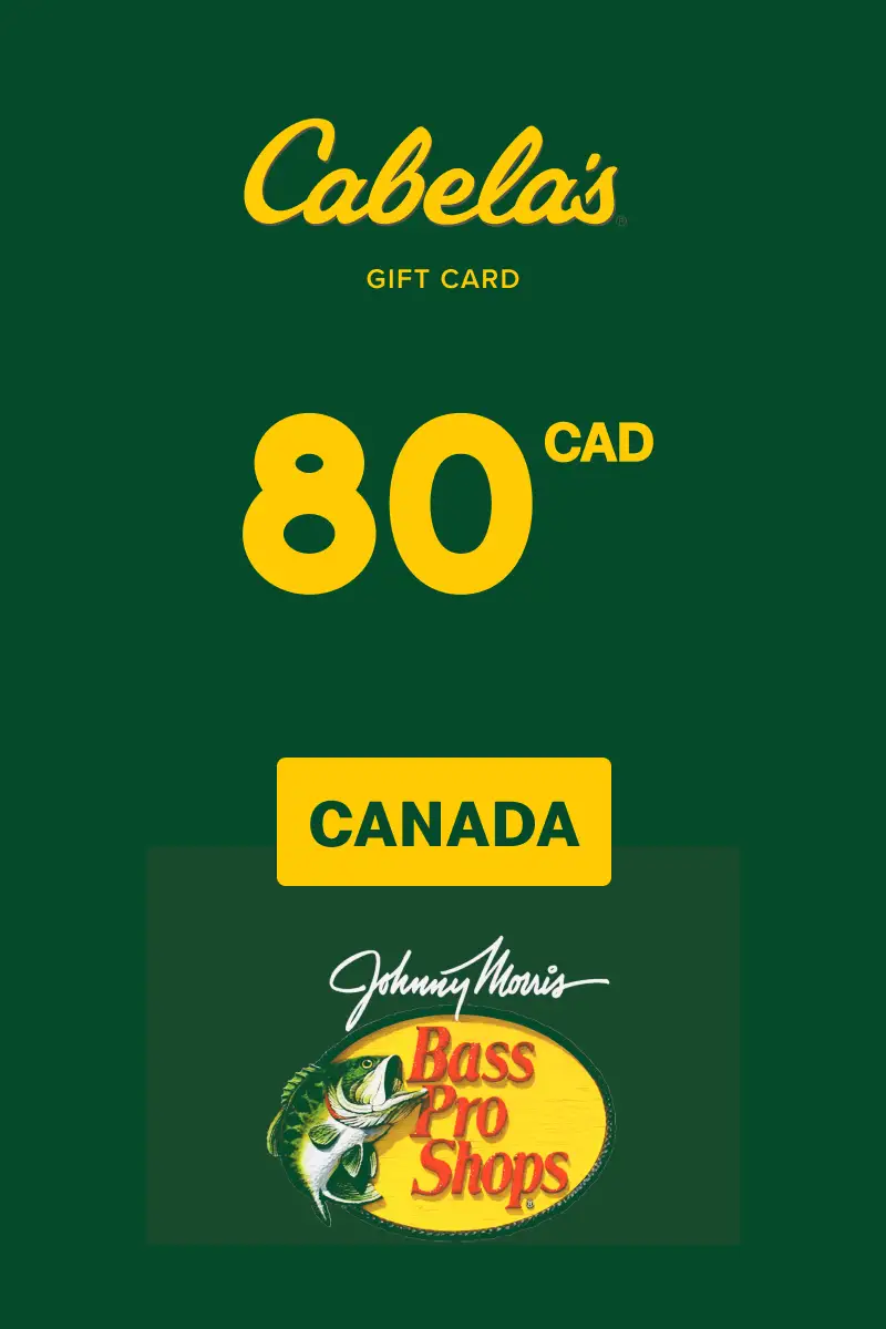 Cabela's 80 CAD Gift Card (Canada) - Digital Key