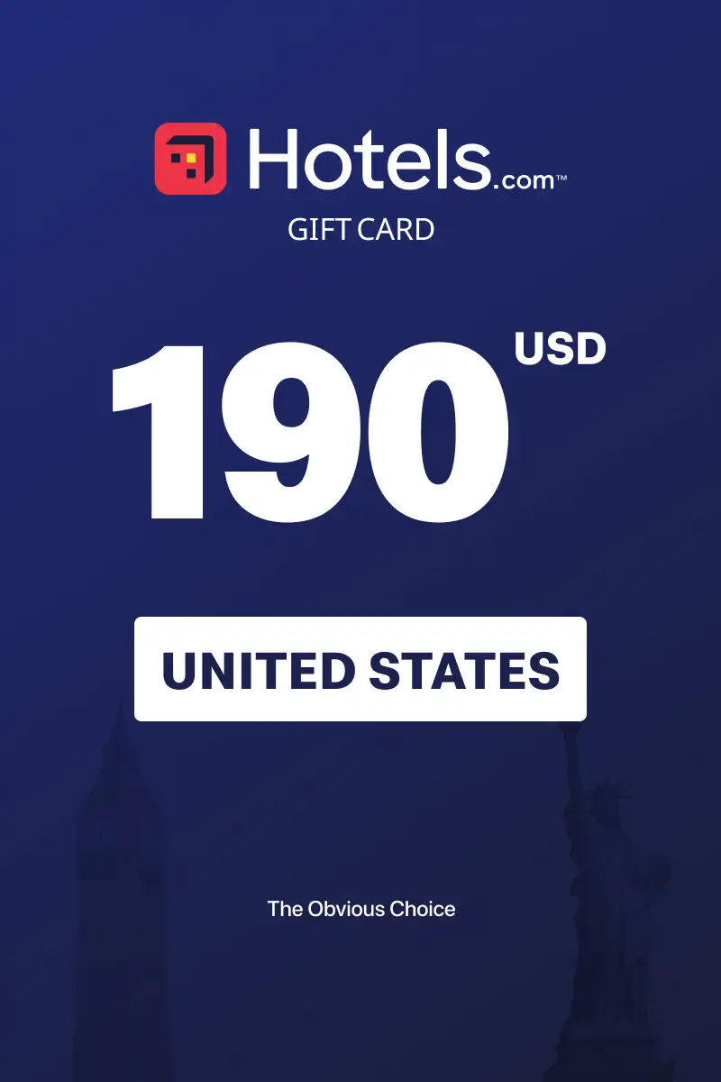 Hotels.com 190 USD Gift Card (United States) - Digital Key