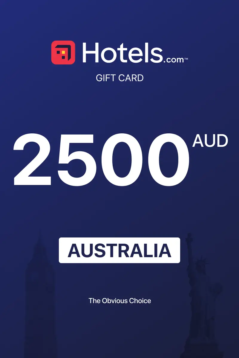 Hotels.com 2500 AUD Gift Card (Australia) - Digital Key