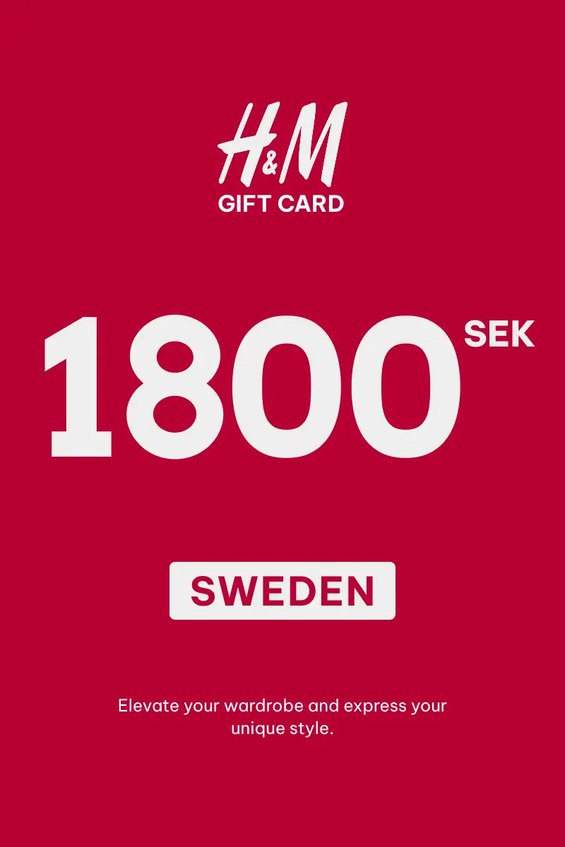 HandM 1800 SEK Gift Card (Sweden) - Digital Key