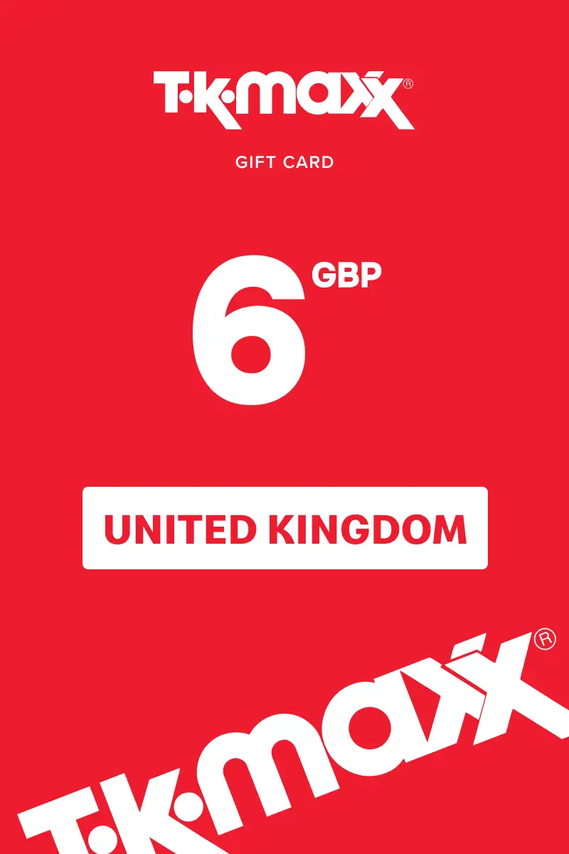 TK Maxx 6 GBP Gift Card (United Kingdom) - Digital Key