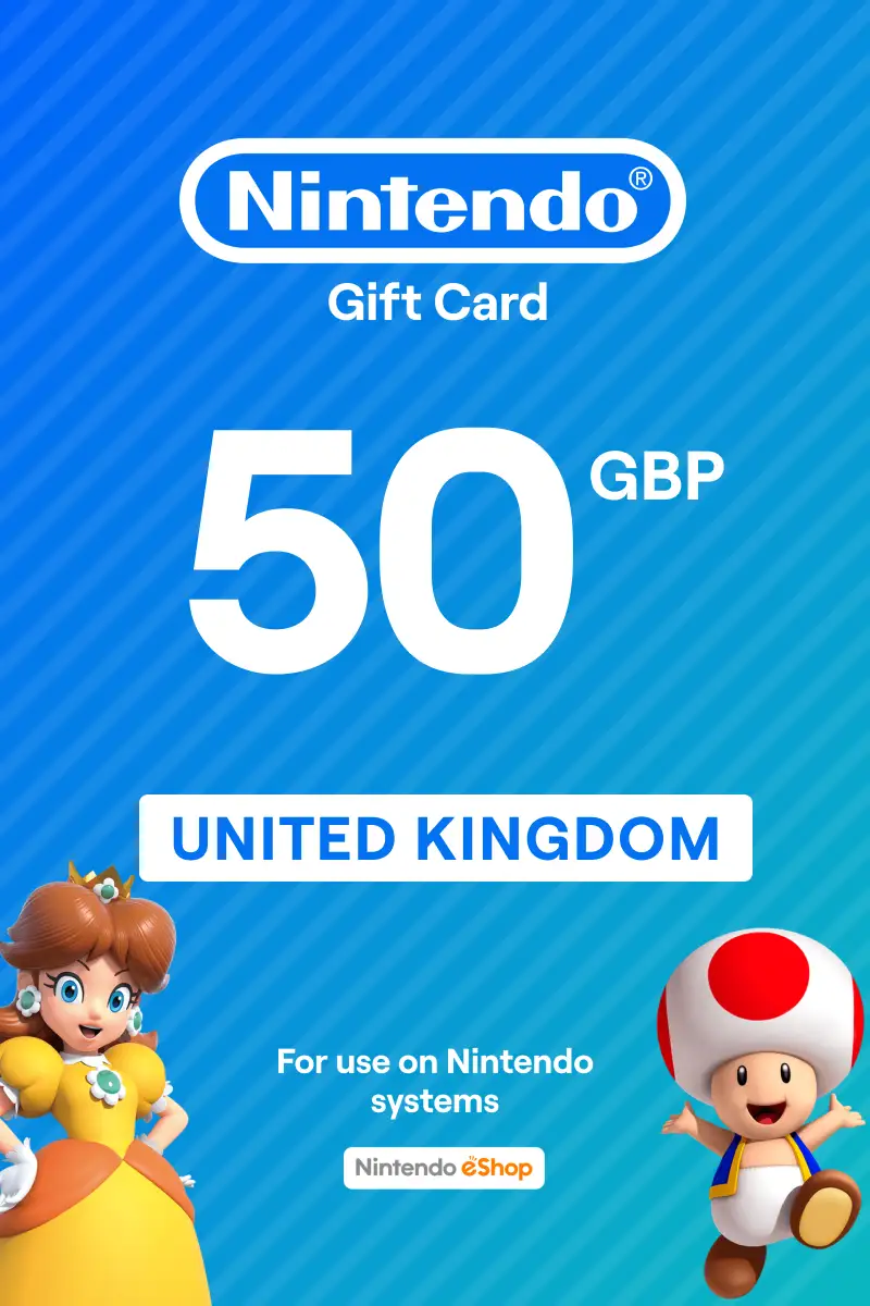 Nintendo eShop 50 GBP Gift Card (United Kingdom) - Digital Key