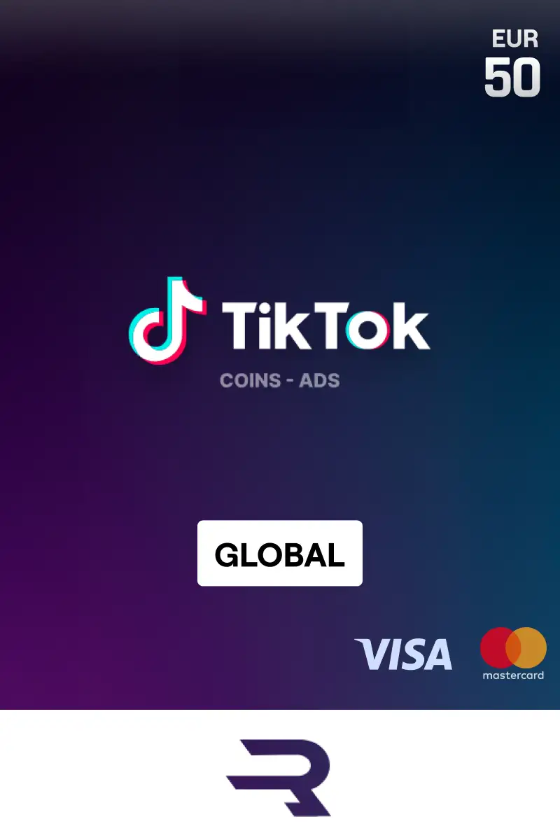 Rewarble TikTok Coins 50 EUR Gift Card (Global) - Rewarble - Digital Key