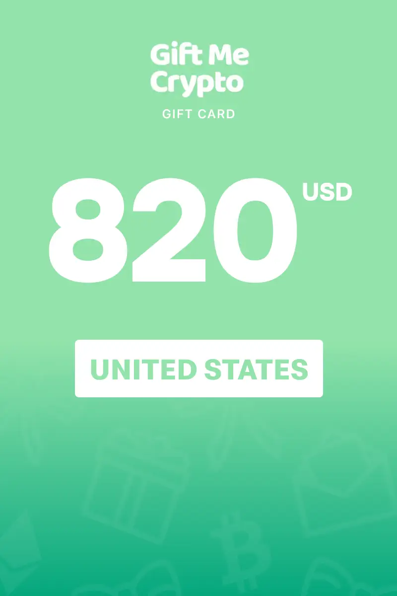Gift Me Crypto (USDC) 820 USD Gift Card (United States) - Digital Key