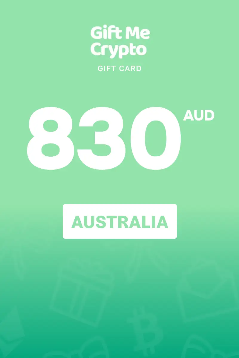 Gift Me Crypto 830 AUD Gift Card (Australia) - Digital Key