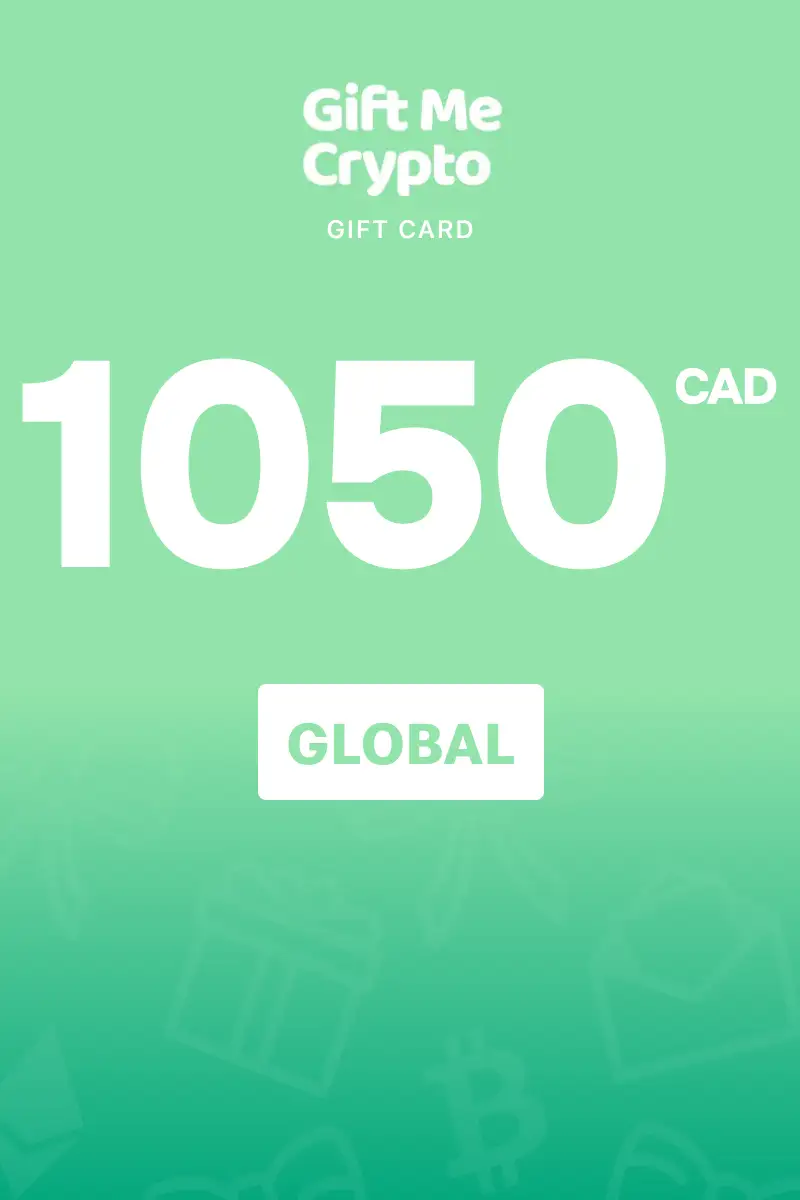 Gift Me Crypto 1050 CAD Gift Card (Global) - Digital Key