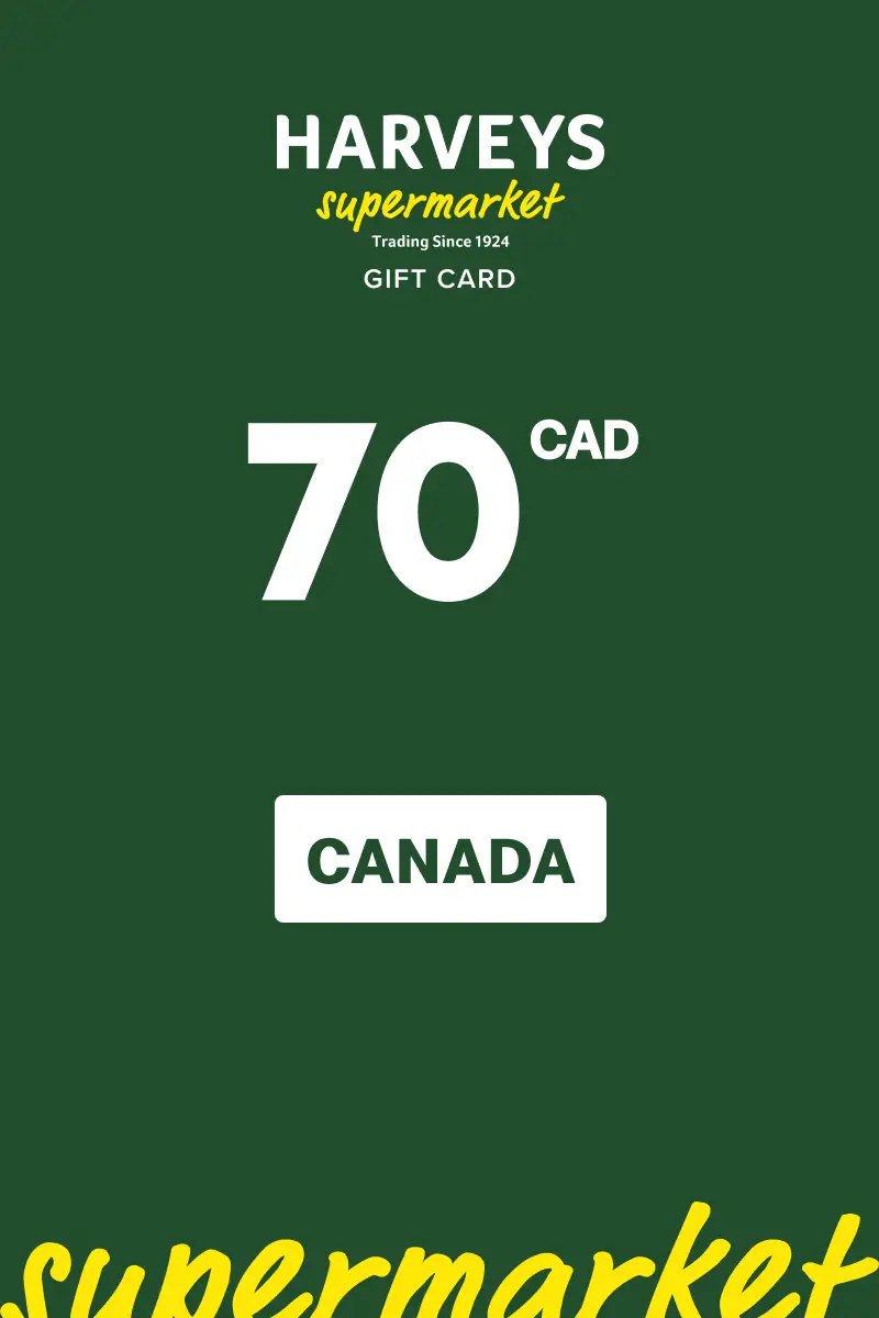 Harvey’s 70 CAD Gift Card (Canada) - Digital Key