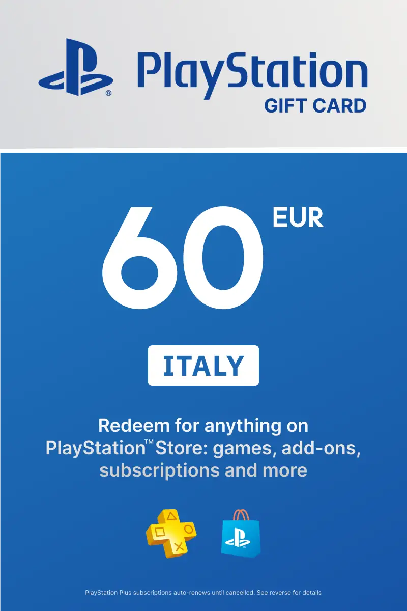 PlayStation Store 60 EUR Gift Card (Italy) - Digital Key