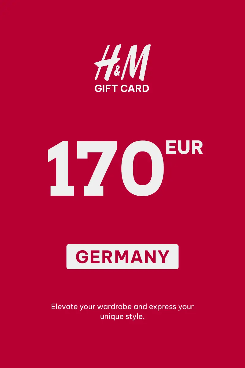 HandM 170 EUR Gift Card (Germany) - Digital Key