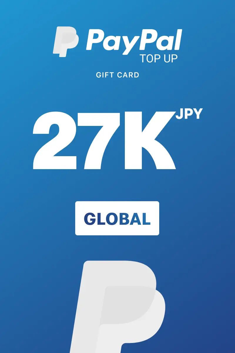 PayPal Instant Top Up 27000 JPY Gift Card (Global) - Digital Key