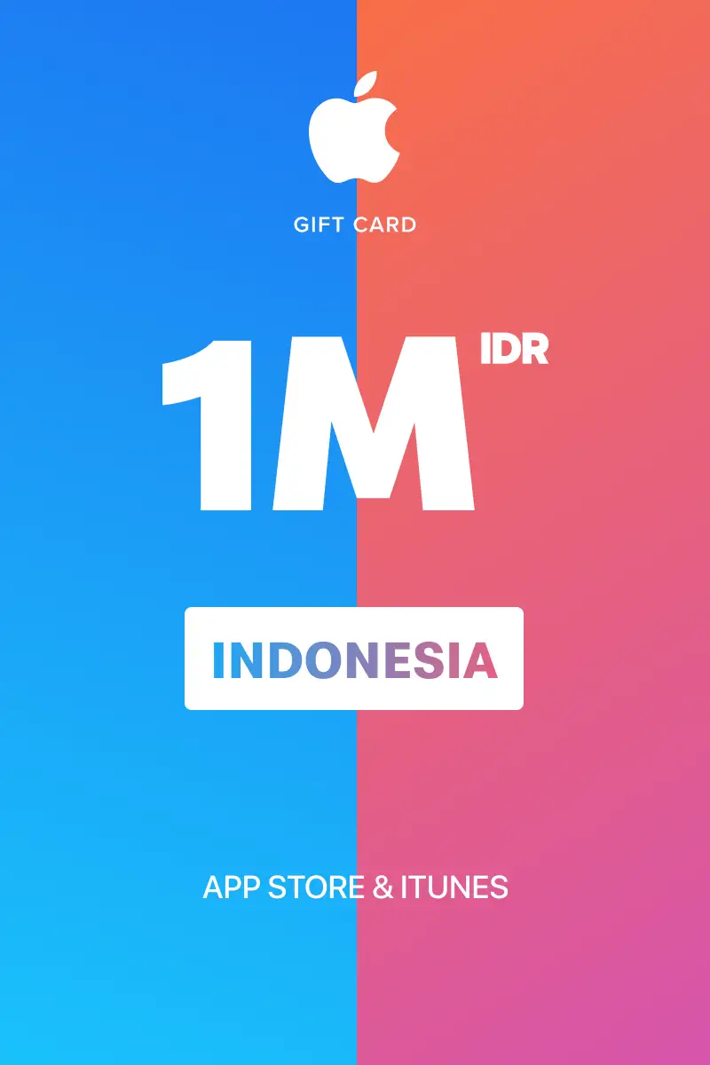 App Store and iTunes 1000000 IDR Gift Card (Indonesia) - Digital Key