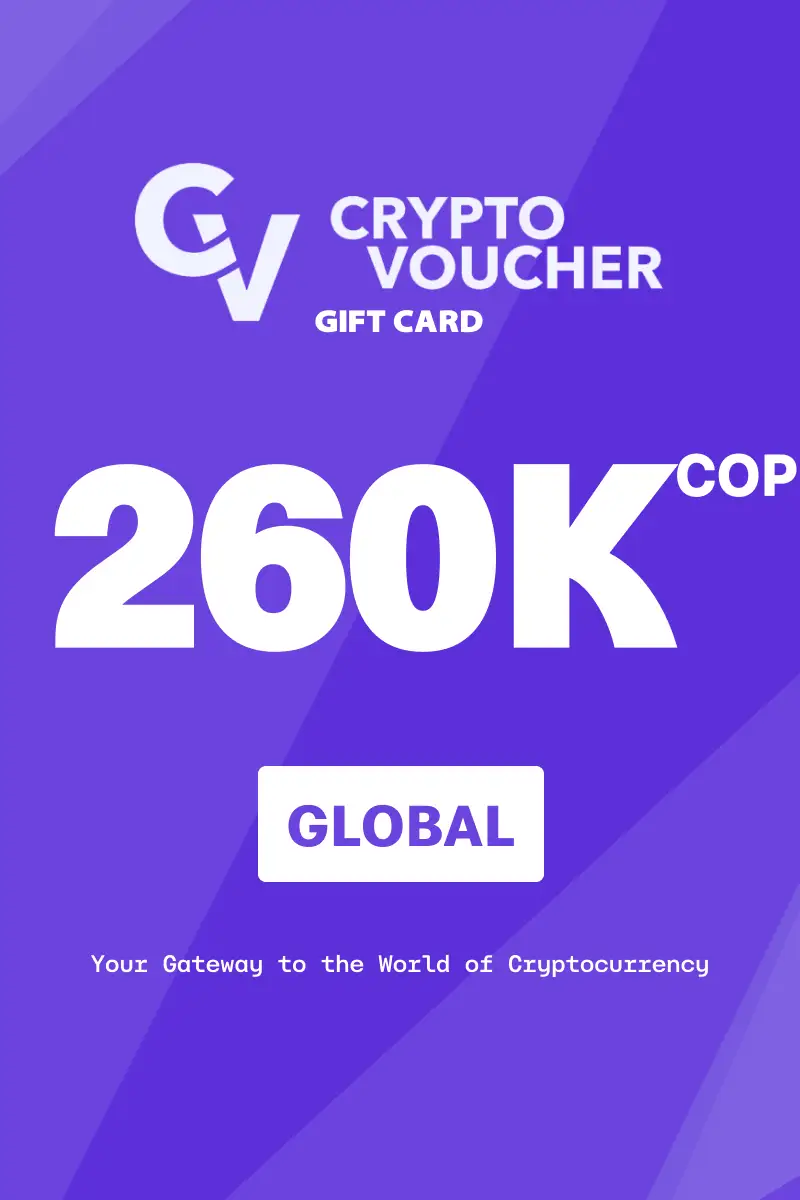 Crypto Voucher 260000 COP Gift Card (Global) - Digital Key