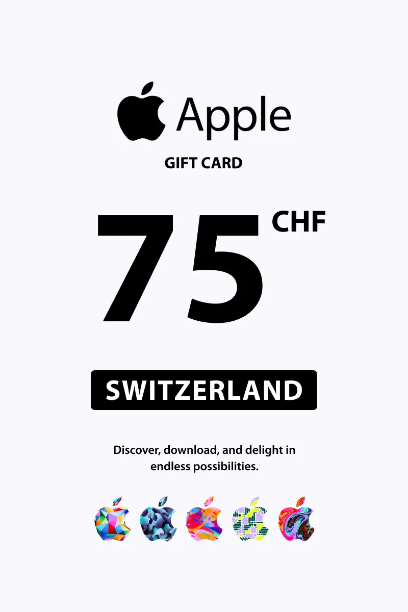 Apple 75 CHF Gift Card (Switzerland) - Digital Key