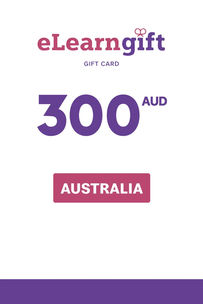 eLearnGift 300 AUD Gift Card (Australia) - Digital Key