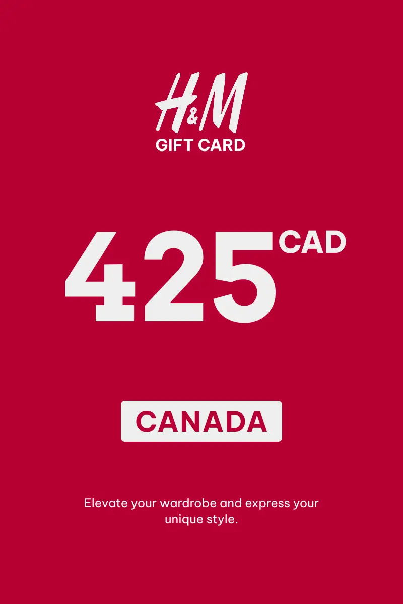 HandM 425 CAD Gift Card (Canada) - Digital Key