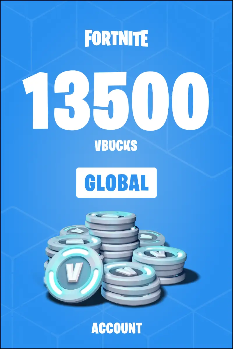 Fortnite - 13500 V-Bucks Card (Global) - Epic Games Account