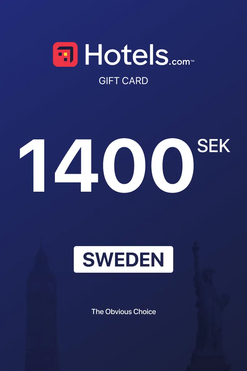 Hotels.com 1400 SEK Gift Card (Sweden) - Digital Key